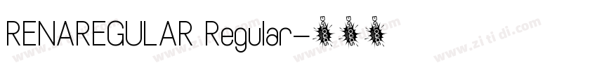 RENAREGULAR Regular字体转换